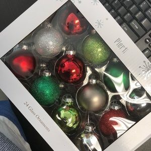 Brand New! 24 Glass Ornaments